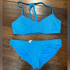 Bright blue Athleta bikini